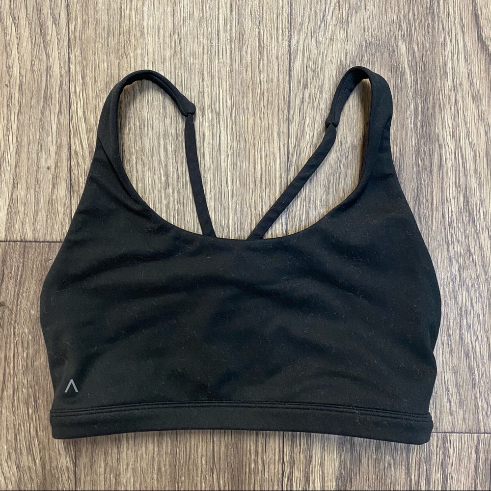 ACTA BLK COTTON MINIMAL SPORTS BRA, SIZE S